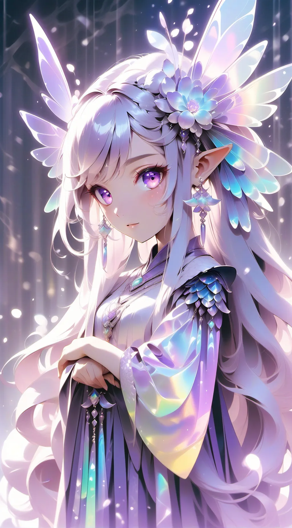 ai character: pink background