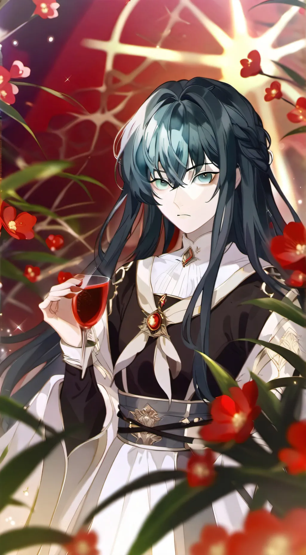ai character: mitsuio lizo🥞🌸 background