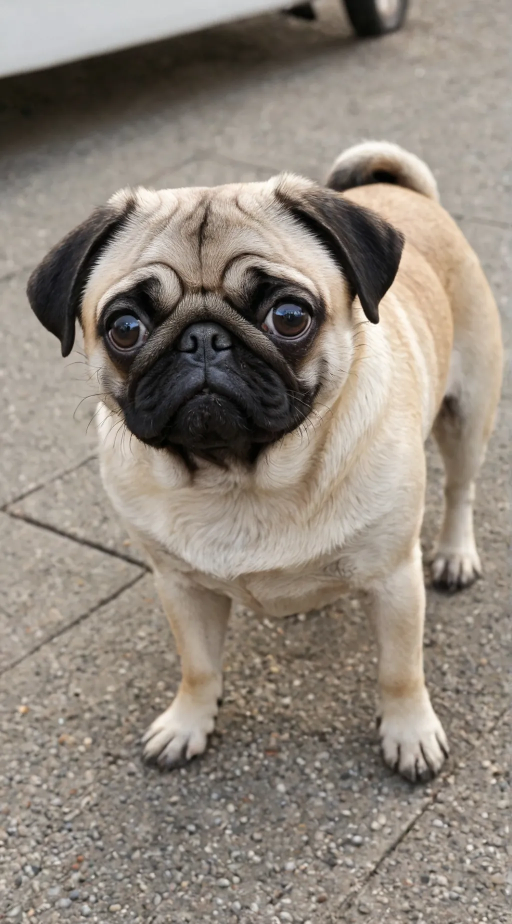 ai character: pug (🇺🇲 and 🇪🇦) background