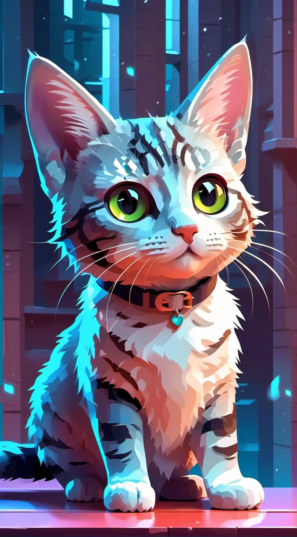 ai character: LOLCAT LANGUAGE background