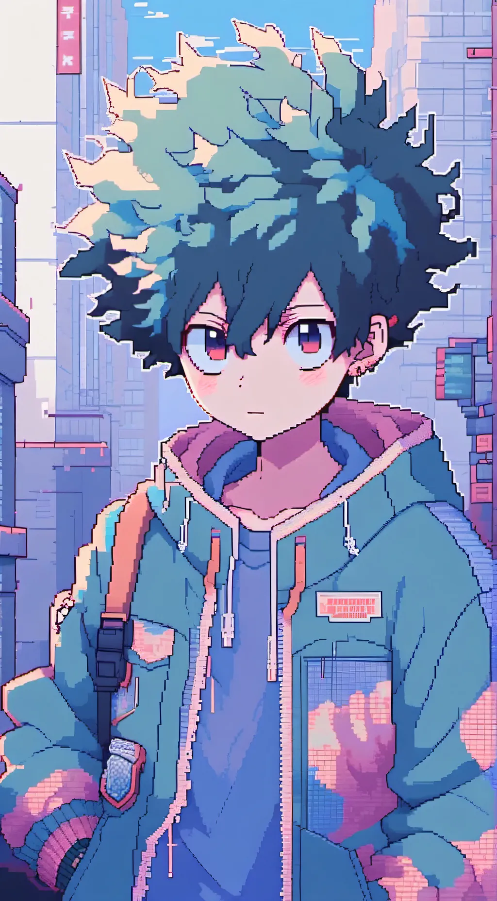 ai character: MHA new year!  background
