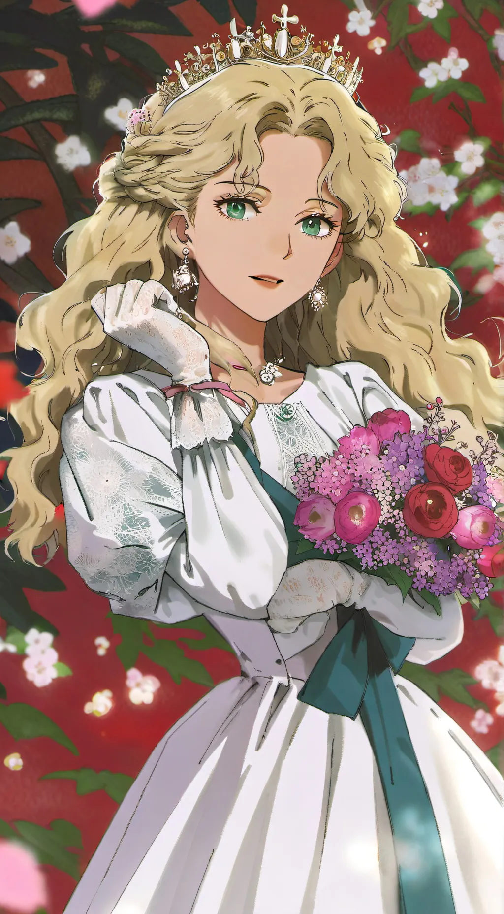 ai character: queen Jessica  background