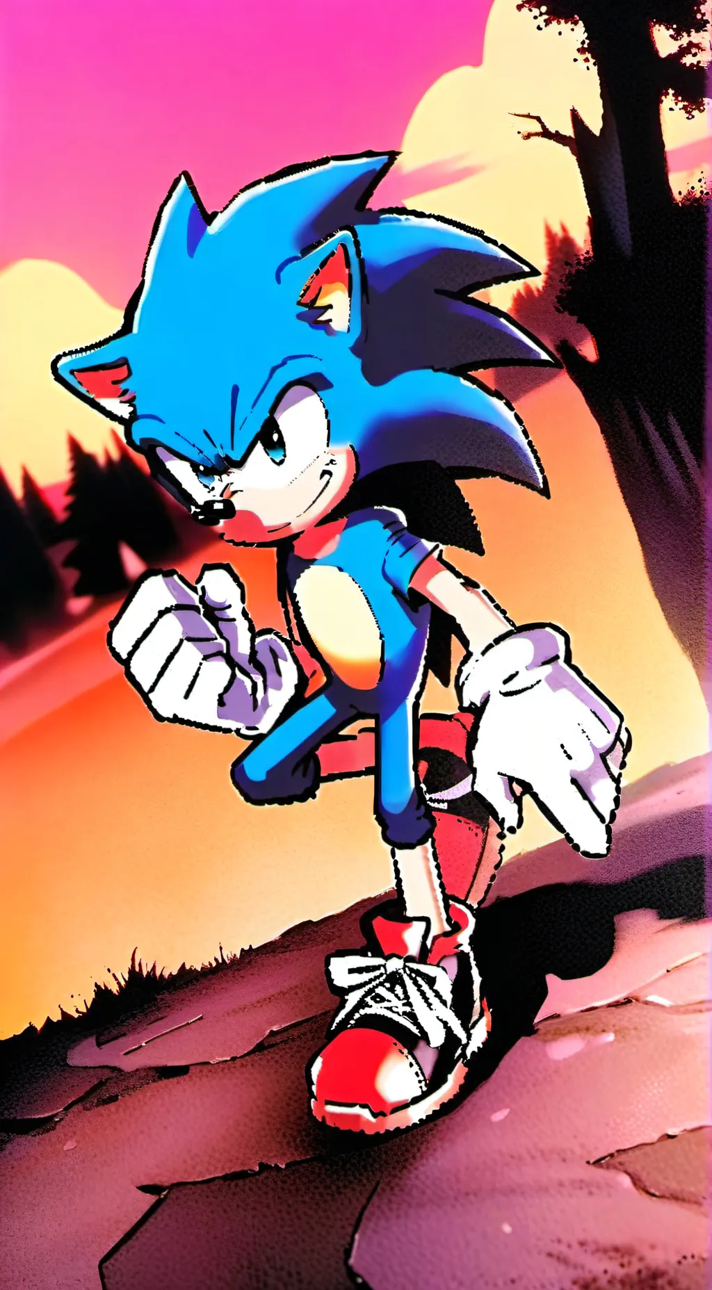 ai character: Sonic and Team background