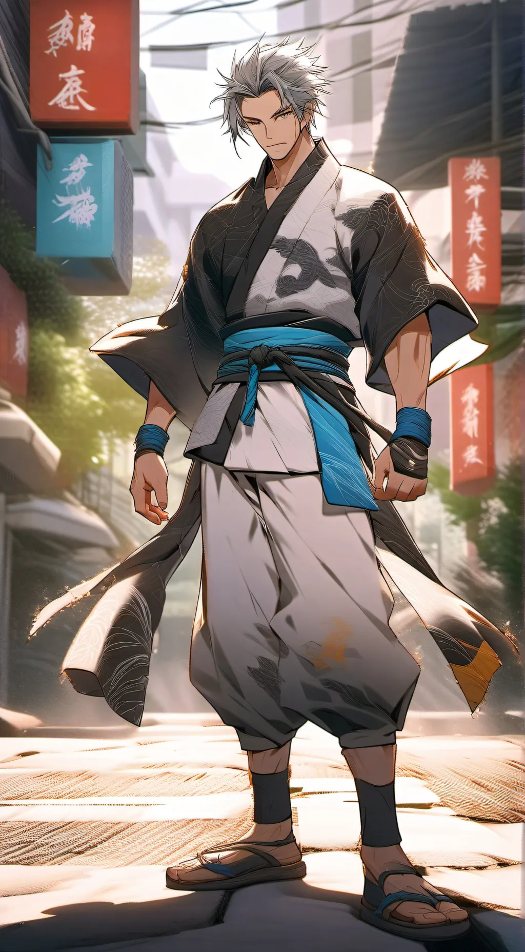 ai character: A homeless guy background