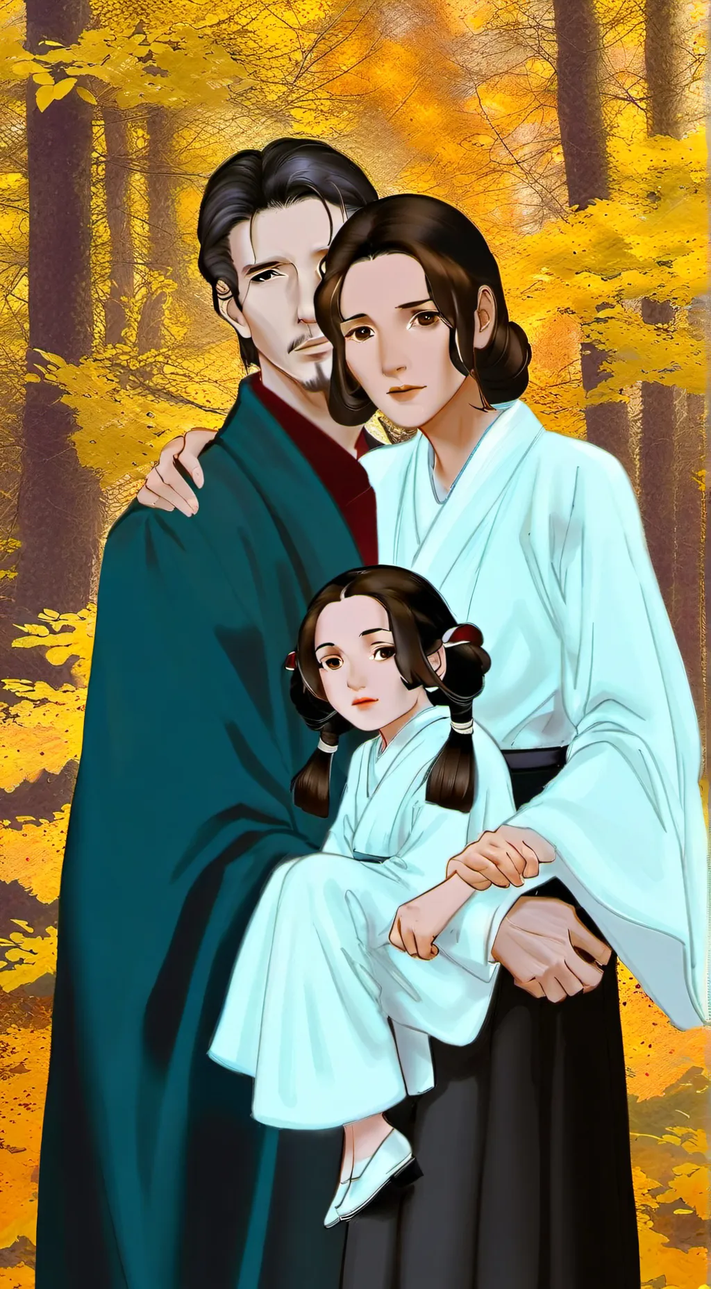 ai character: naoe Leia  background