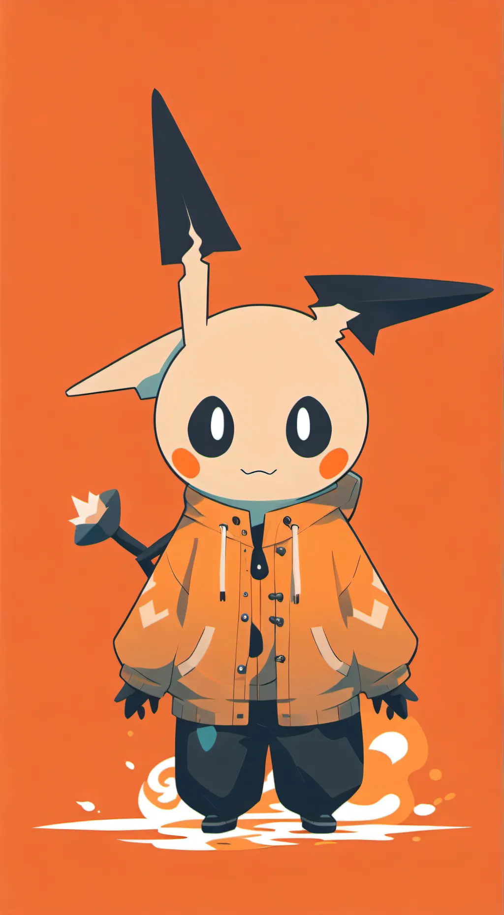 ai character: mimikyu☆★☆♡♥︎♡ background