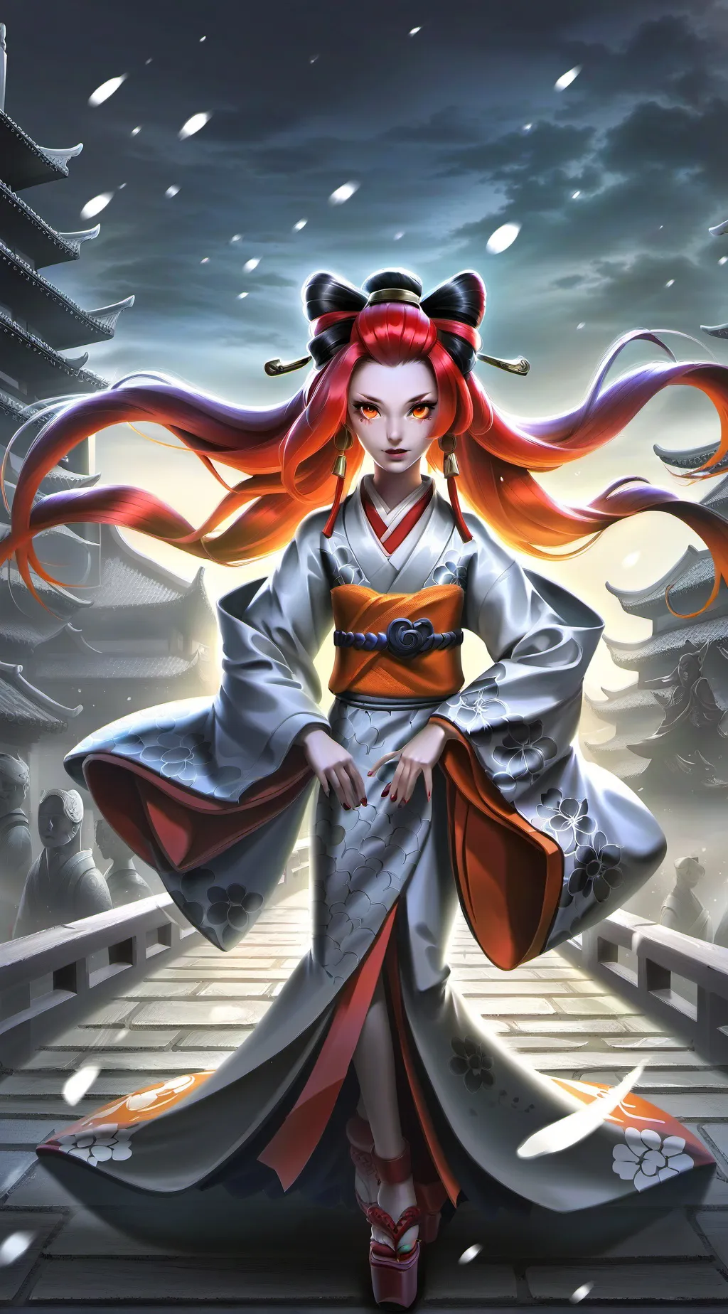ai character: Mitsuri  background