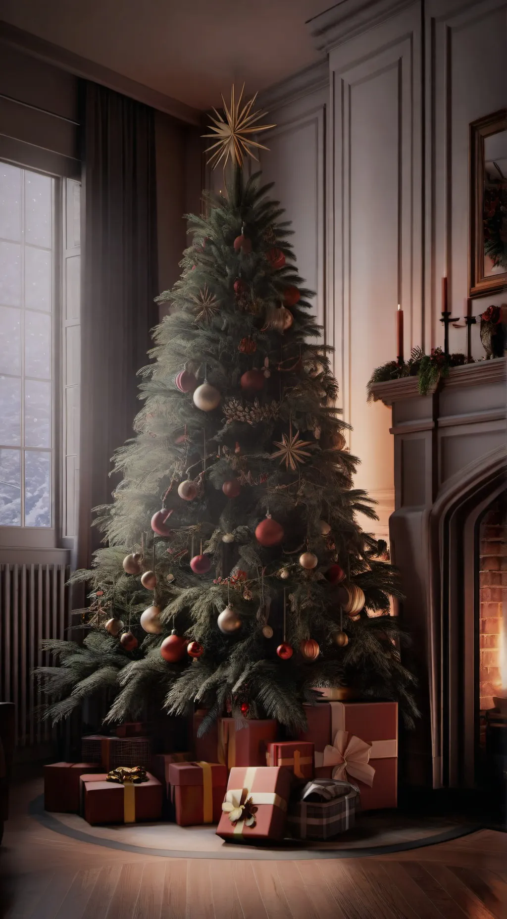 ai character: Sprunki Xmas background