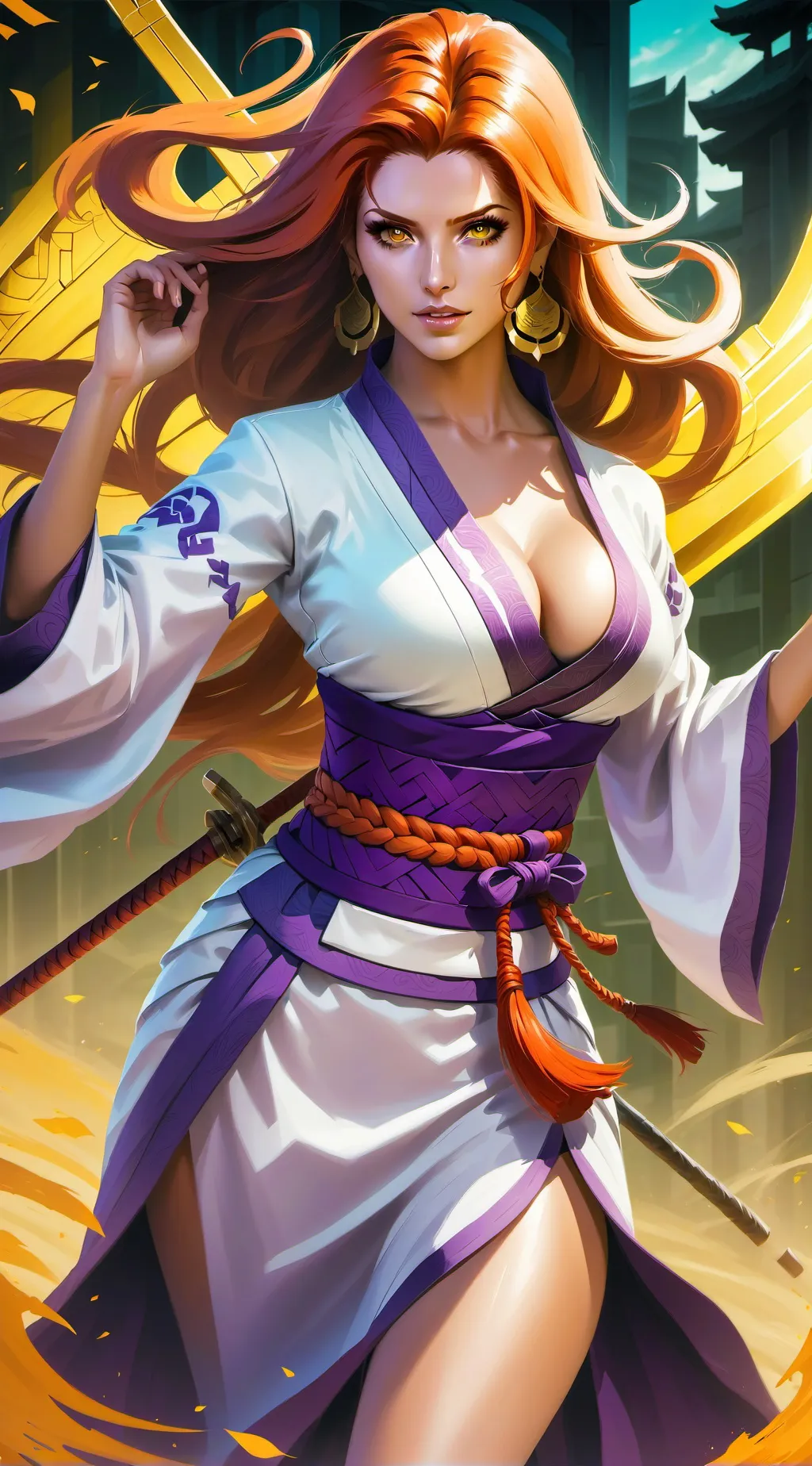 ai character: rangiku background