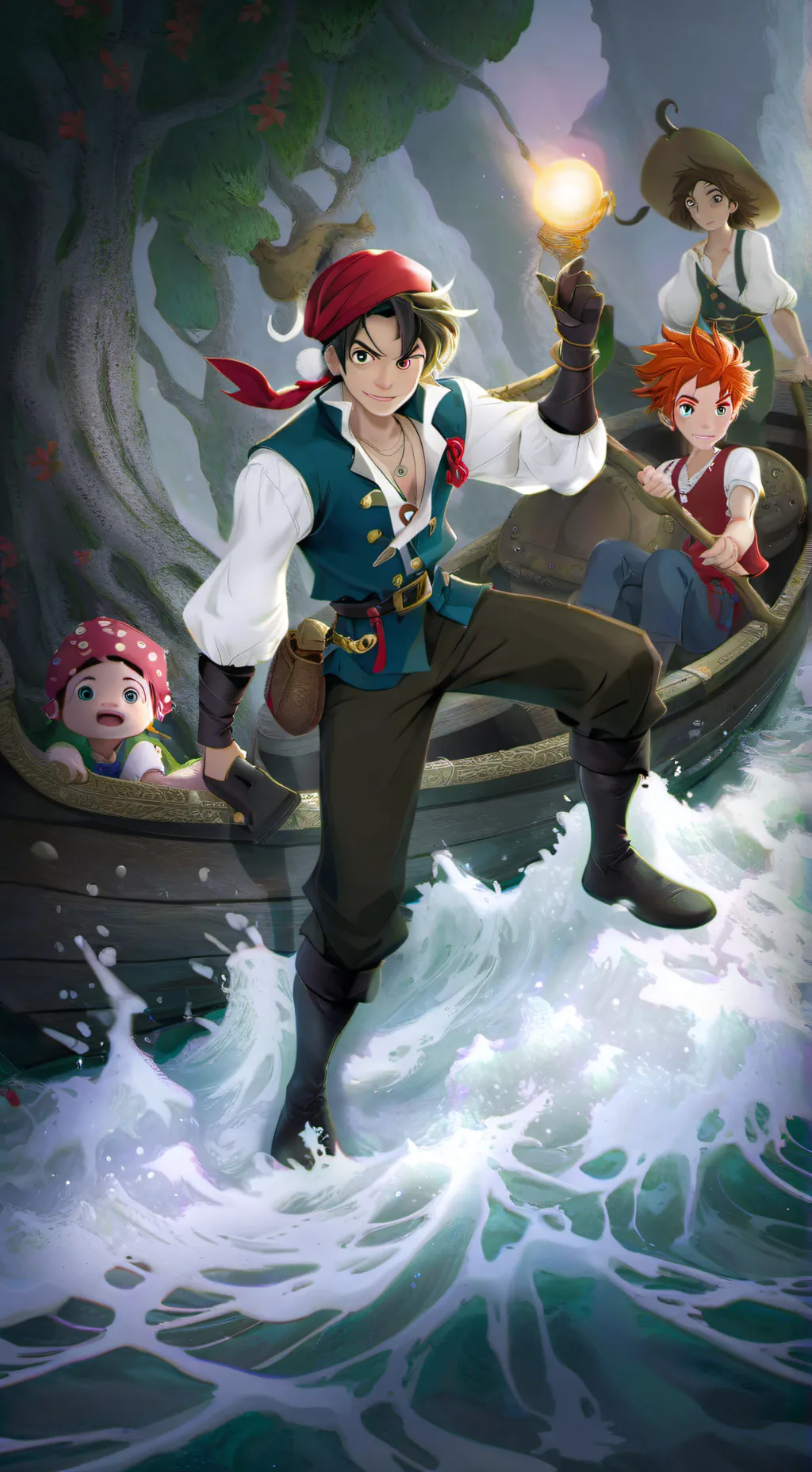 ai character: Neverland pirates  background
