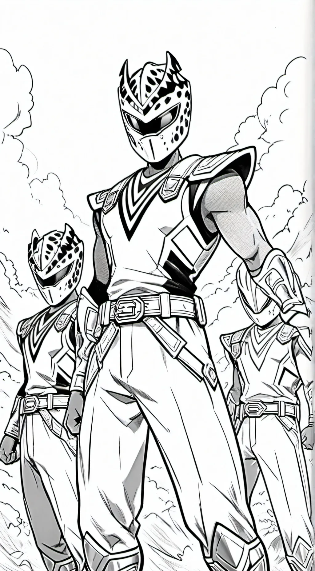 ai character: power rangers dc background