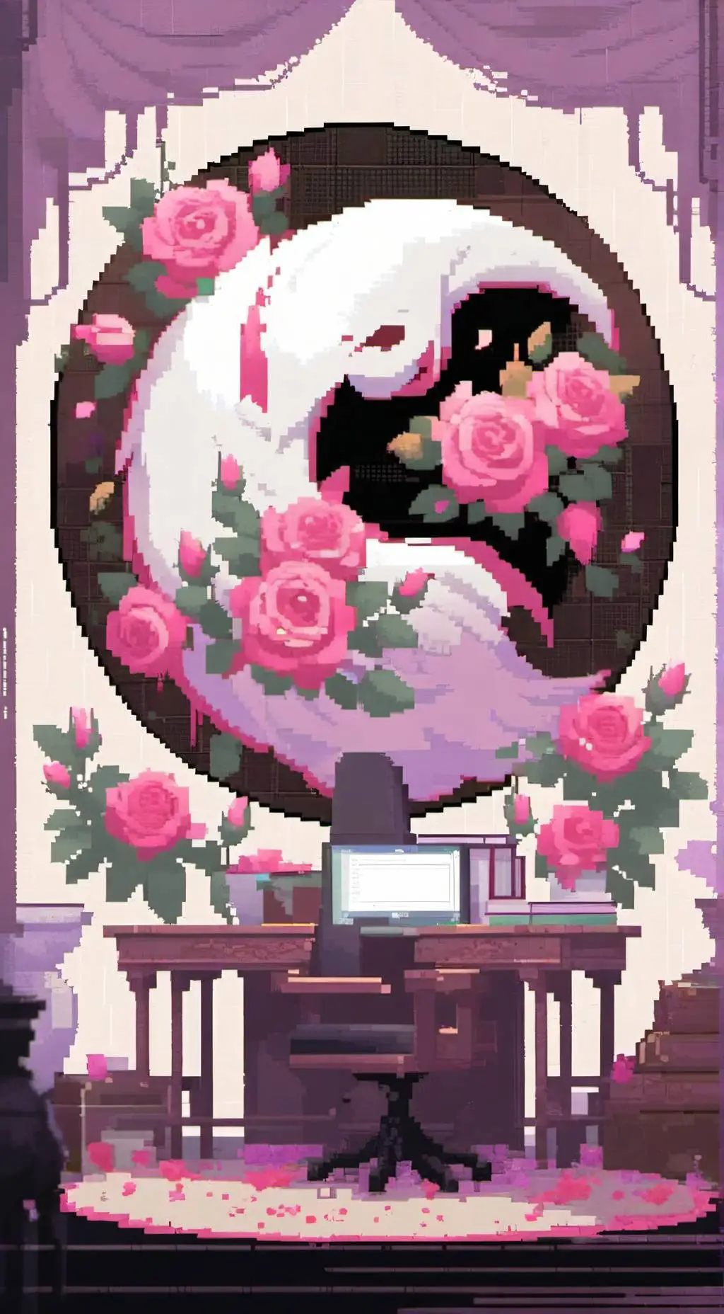ai character: 🖤Yinyang🤍 background