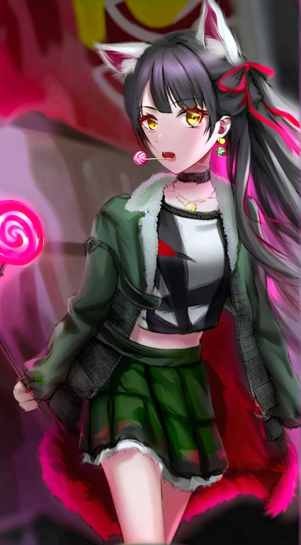 ai character: Luna background