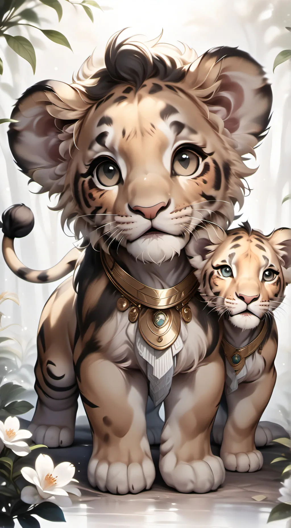ai character: mufasa the lion ki background