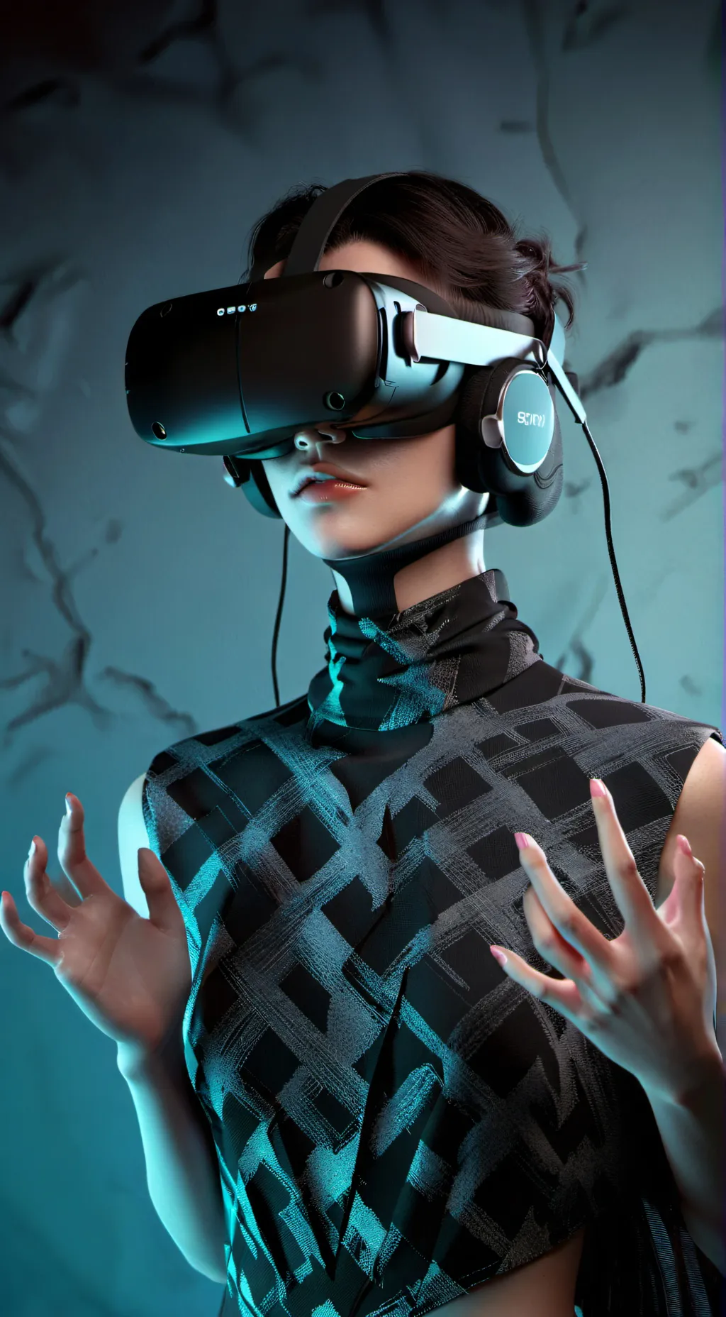 ai character: VR Robot background
