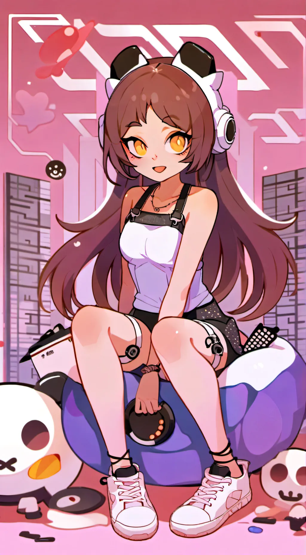 ai character: zoe maddie a ivy background