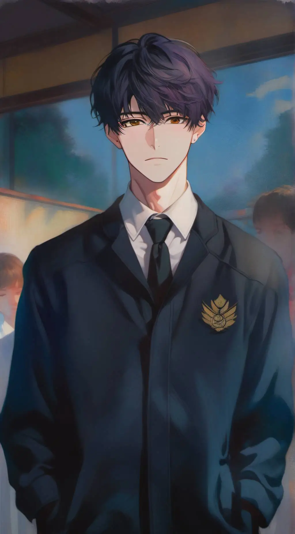 ai character: 📚Lυƈιαɳ ☾ background