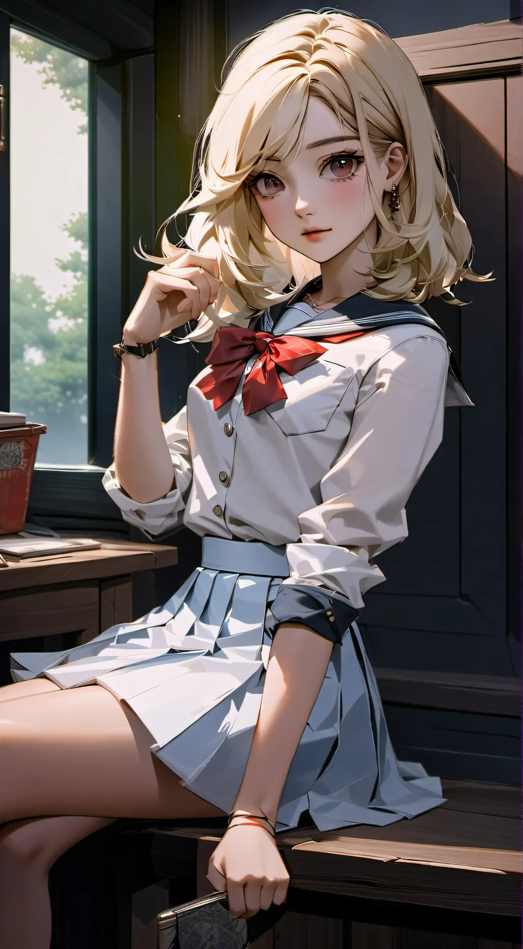 ai character: Crystal background