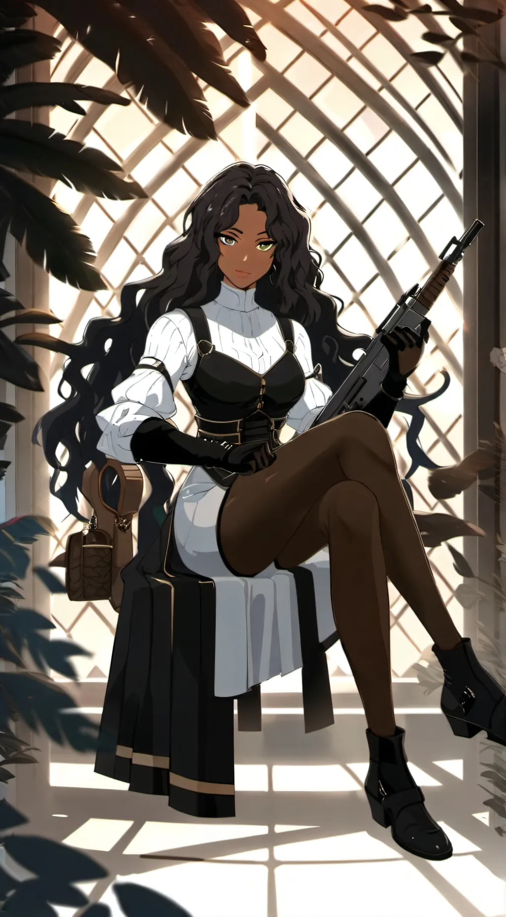 ai character: ⛓️🖤calypso🔫 background