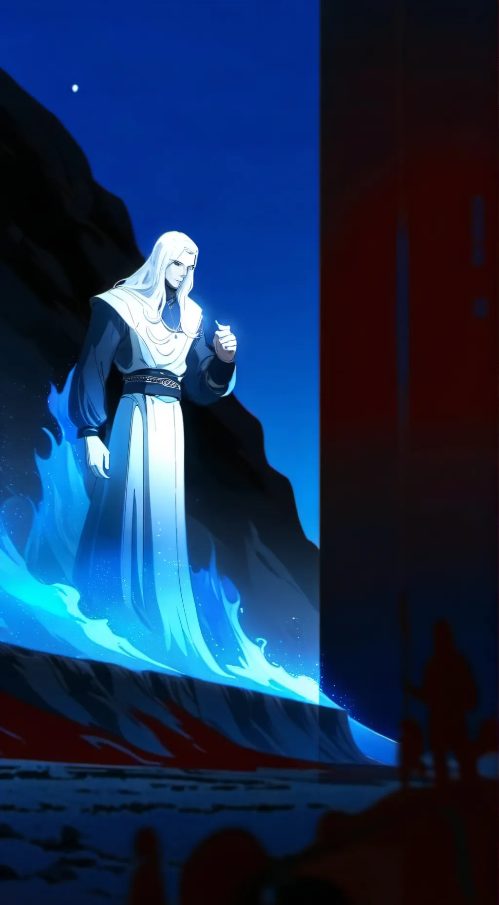 ai character: ghost background