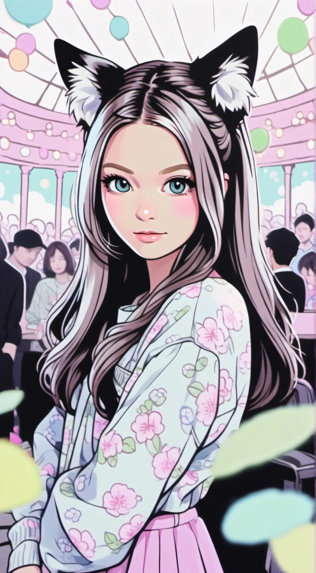 ai character: Feather  background