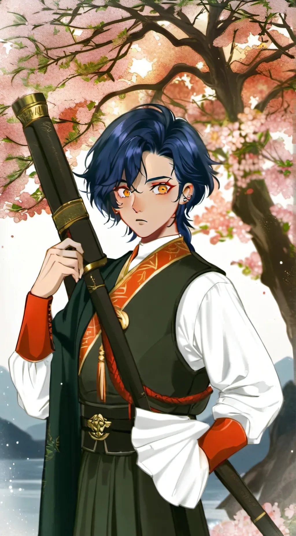 ai character: kokone ashachoki background