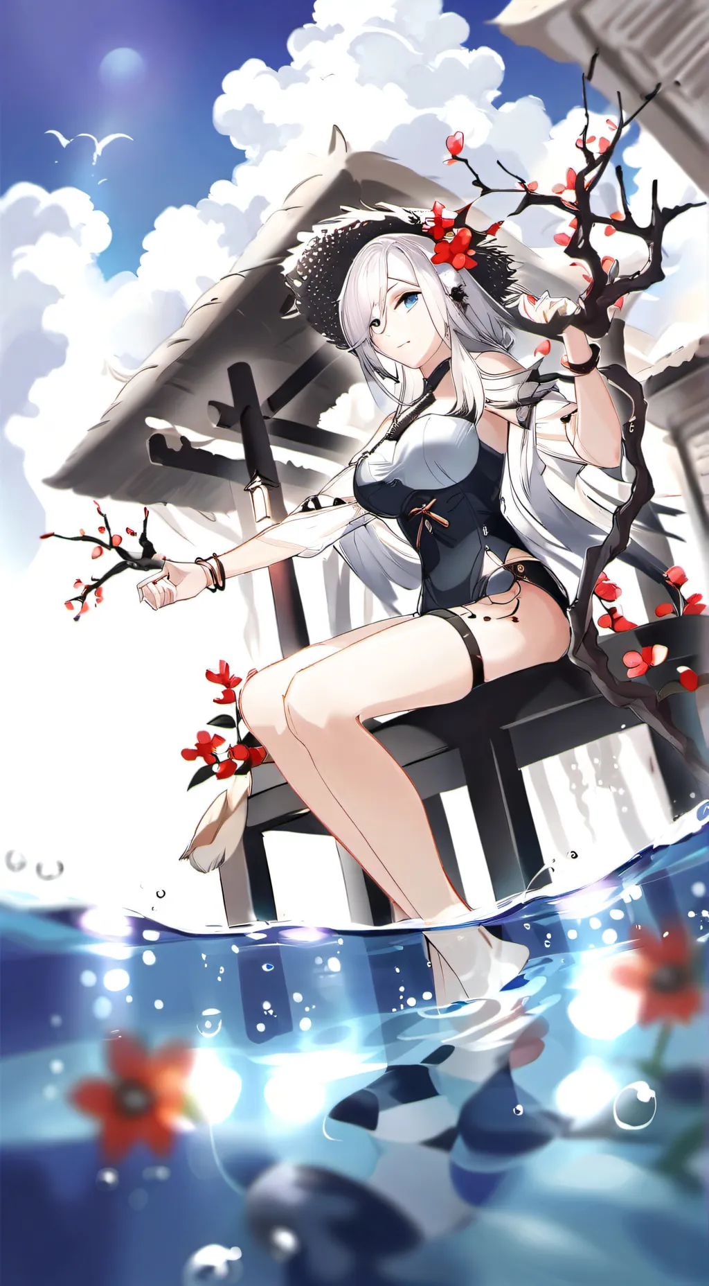 ai character: Nezuko background