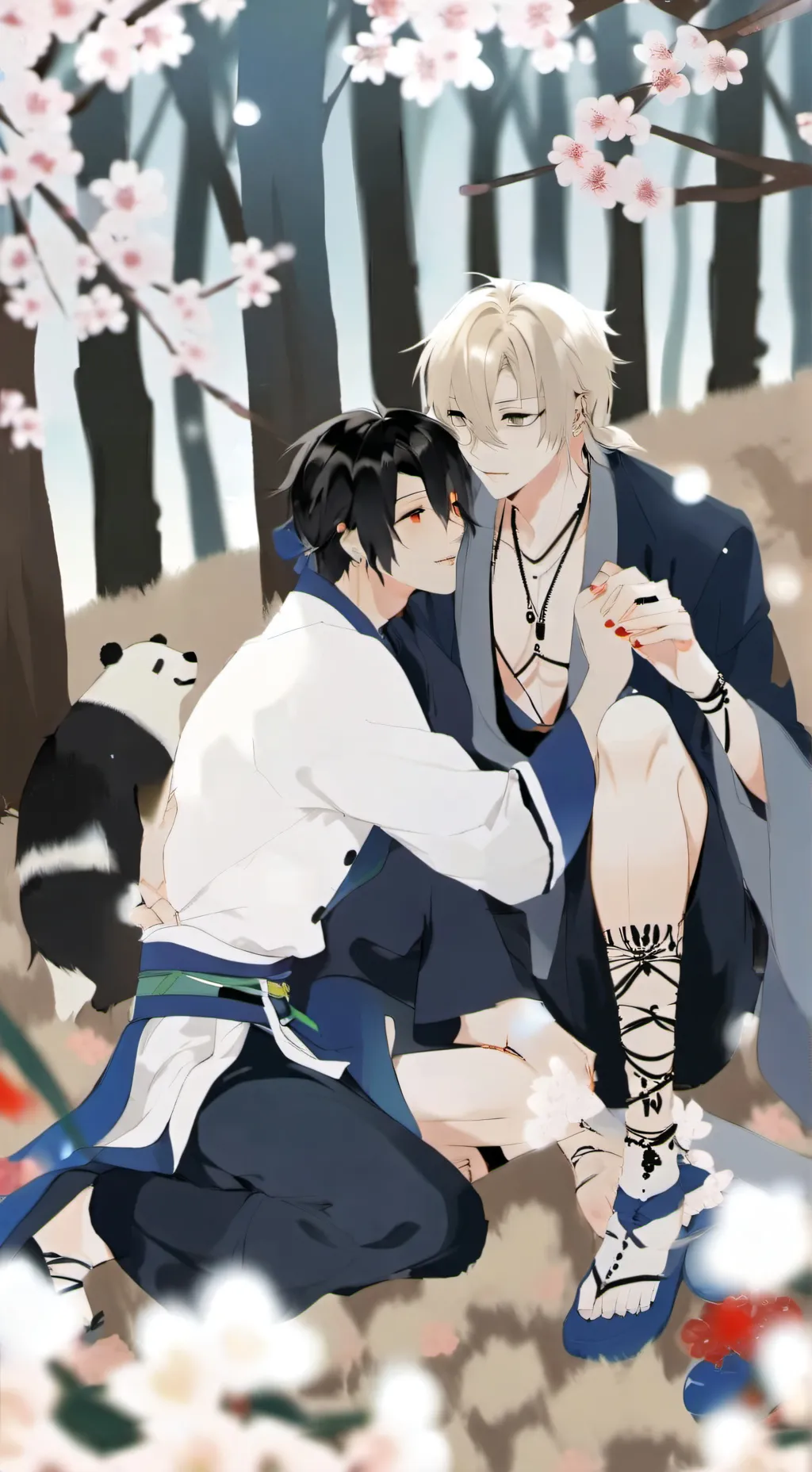 ai character: Sanemi x Giyu background
