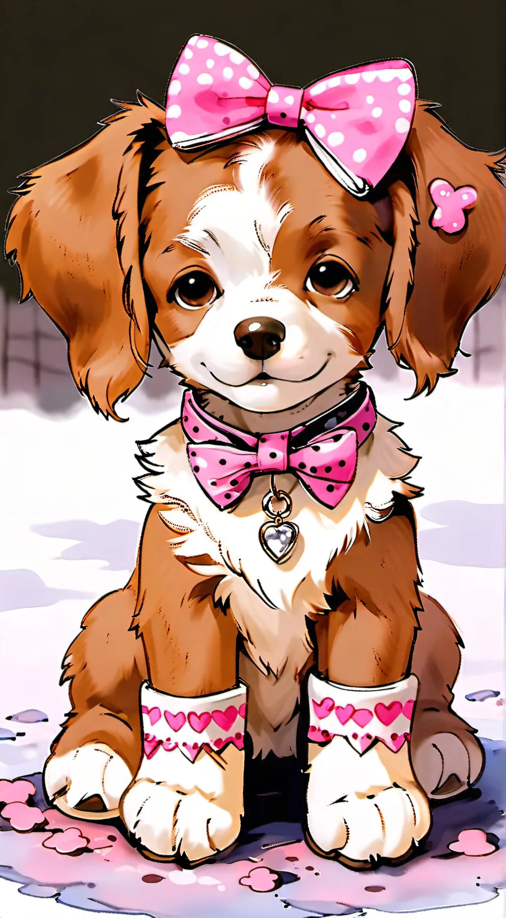 ai character: Polly The Puppy background