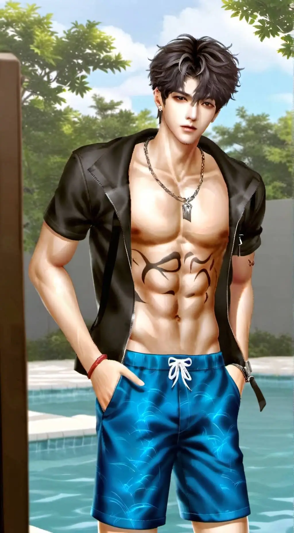 ai character: Xander  background