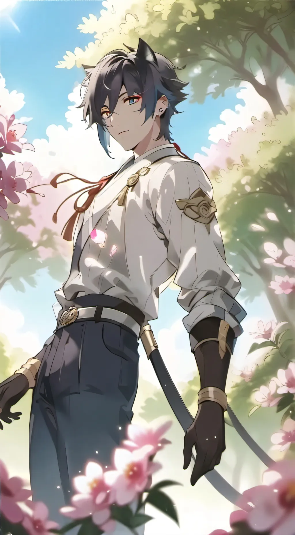 ai character: Ashton  background