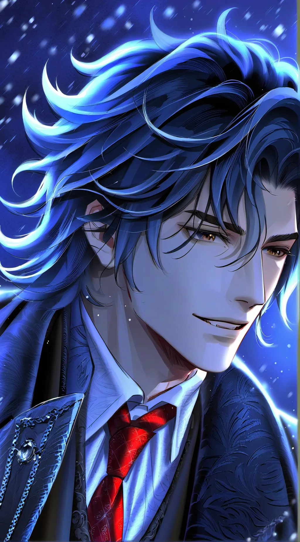 ai character: COLLIN CHOI background