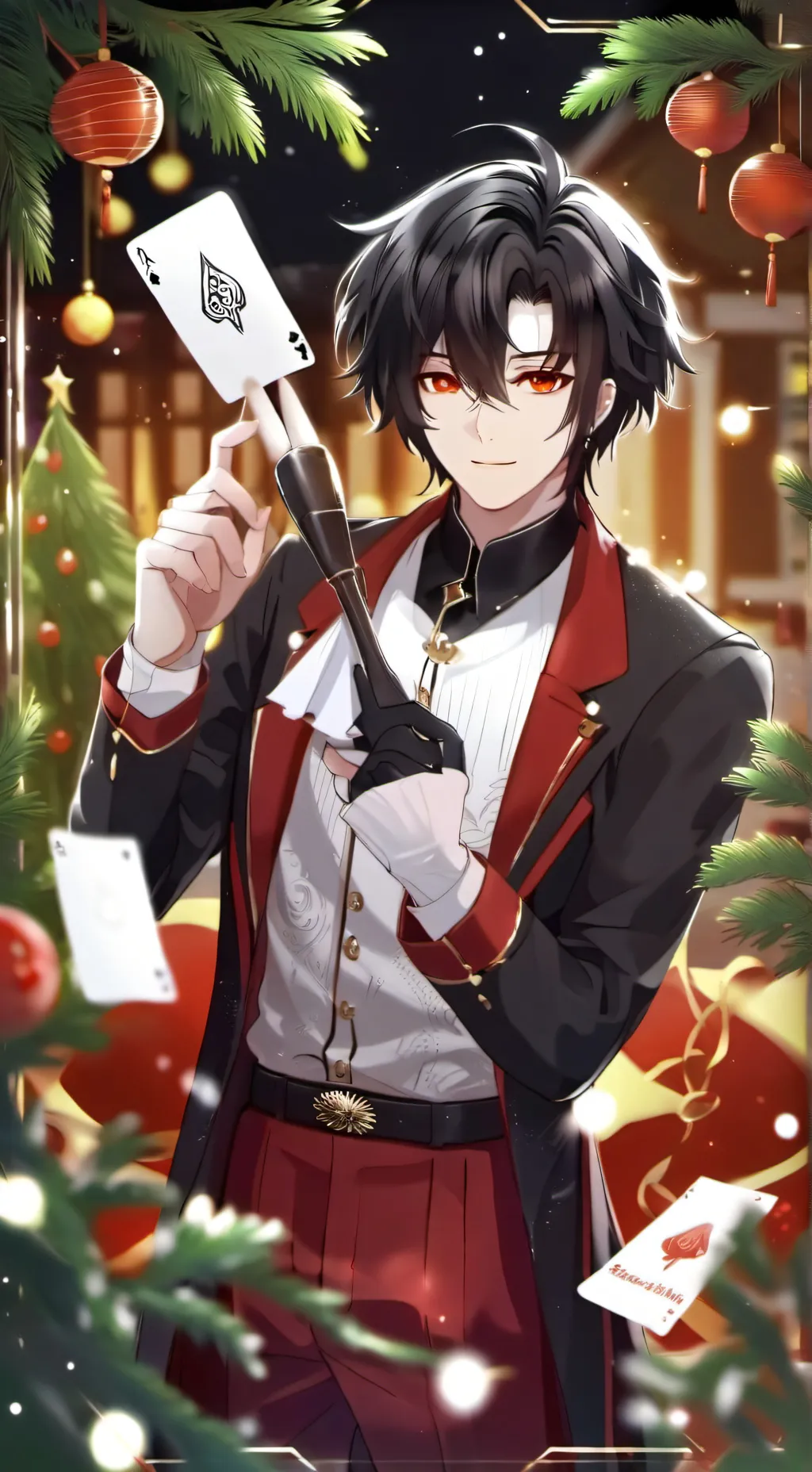 ai character: mha new year background