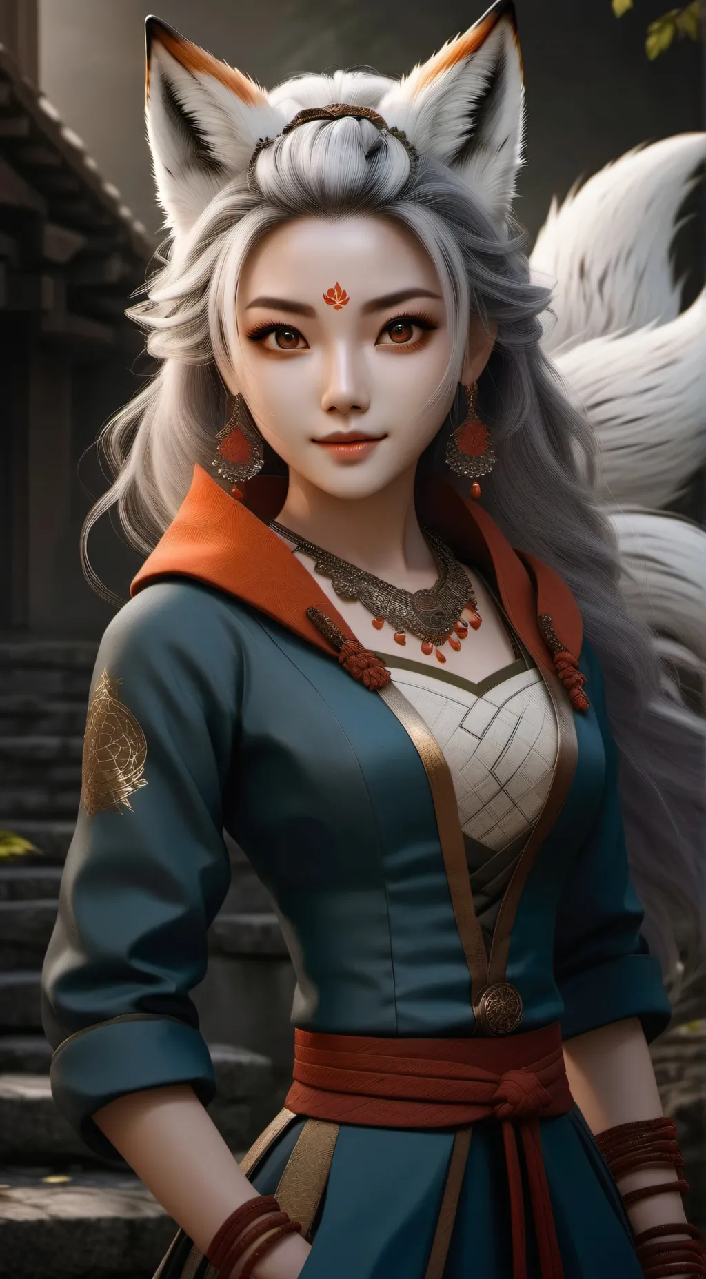 ai character: Yae Ji background