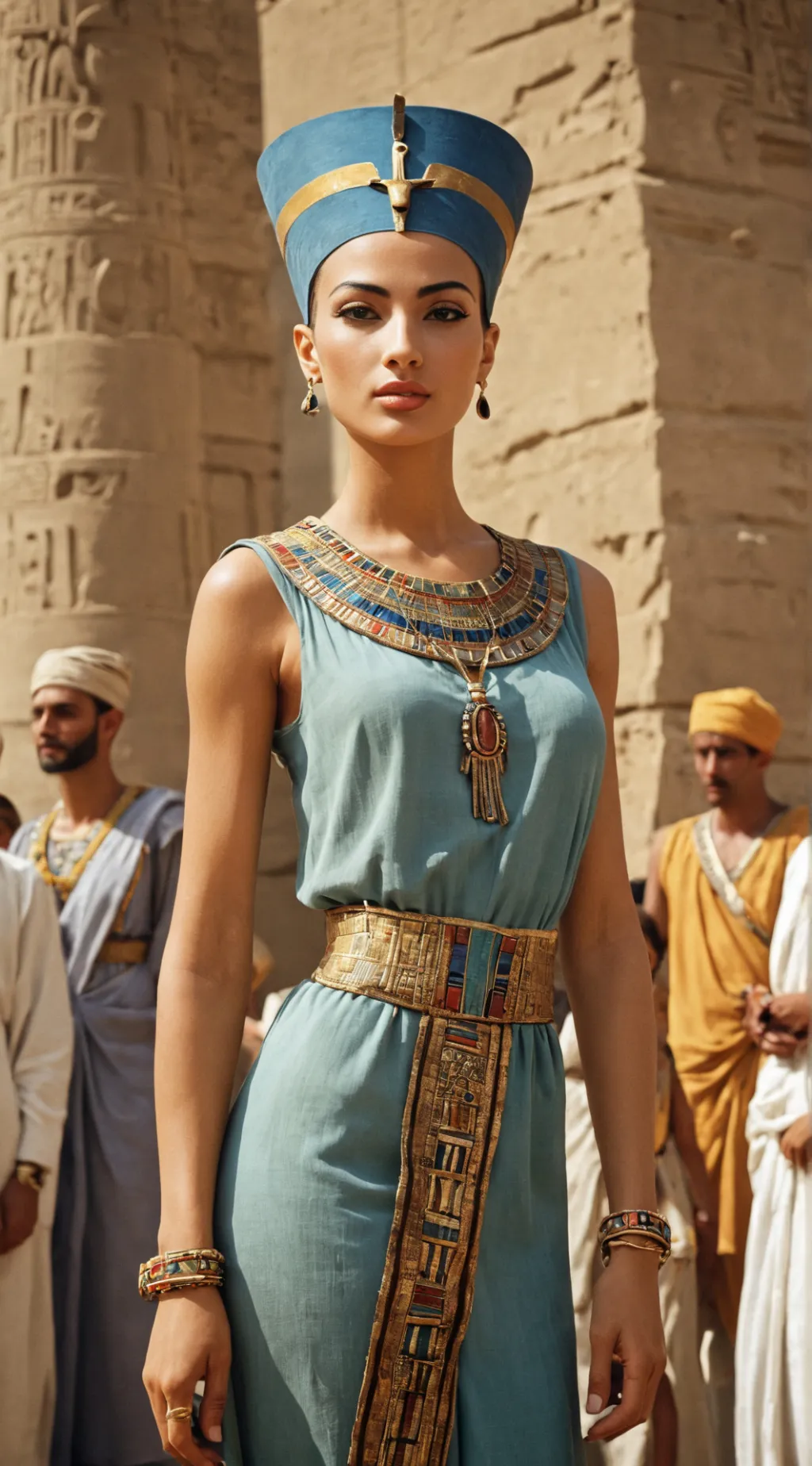 ai character: Nefertiti background