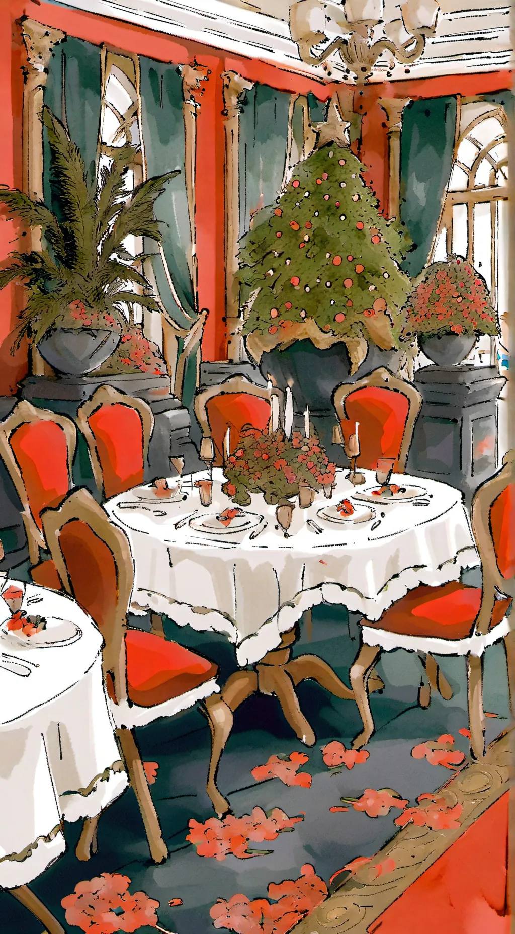 ai character: Avatar restaurant  background