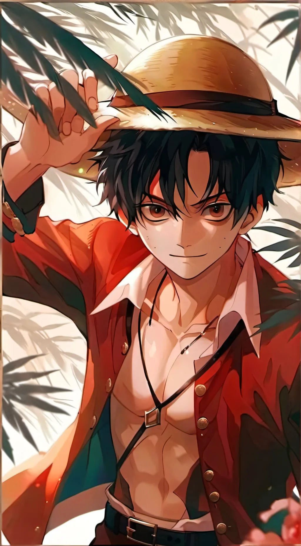 ai character: Luffy background