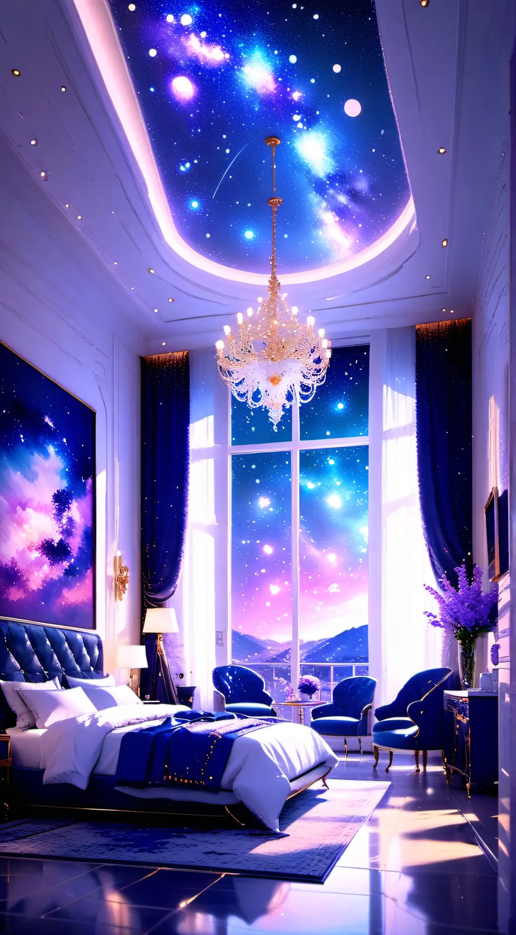ai character: Sleepover background
