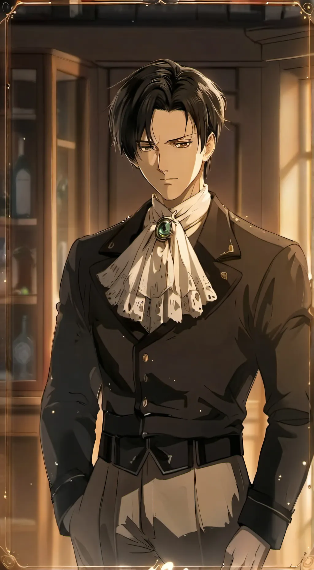 ai character: Levi   background