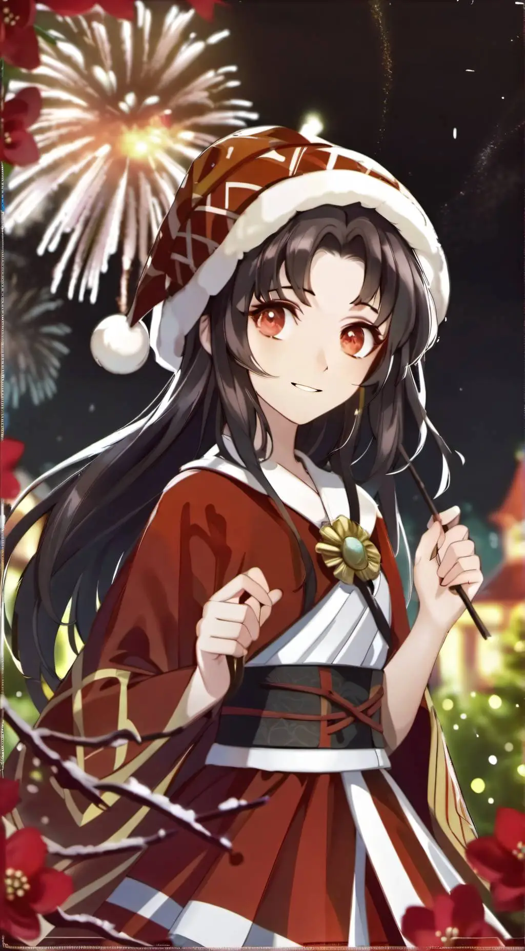 ai character: KNY New year background