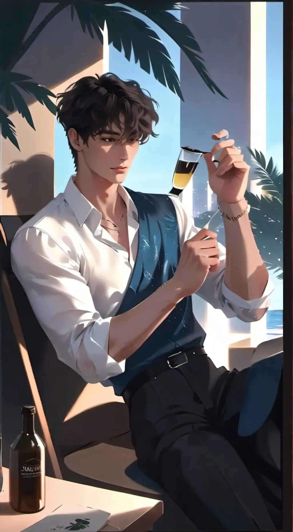 ai character: Justin background