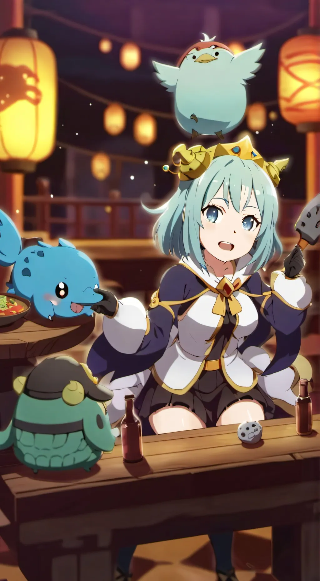 ai character: Konosuba harem background