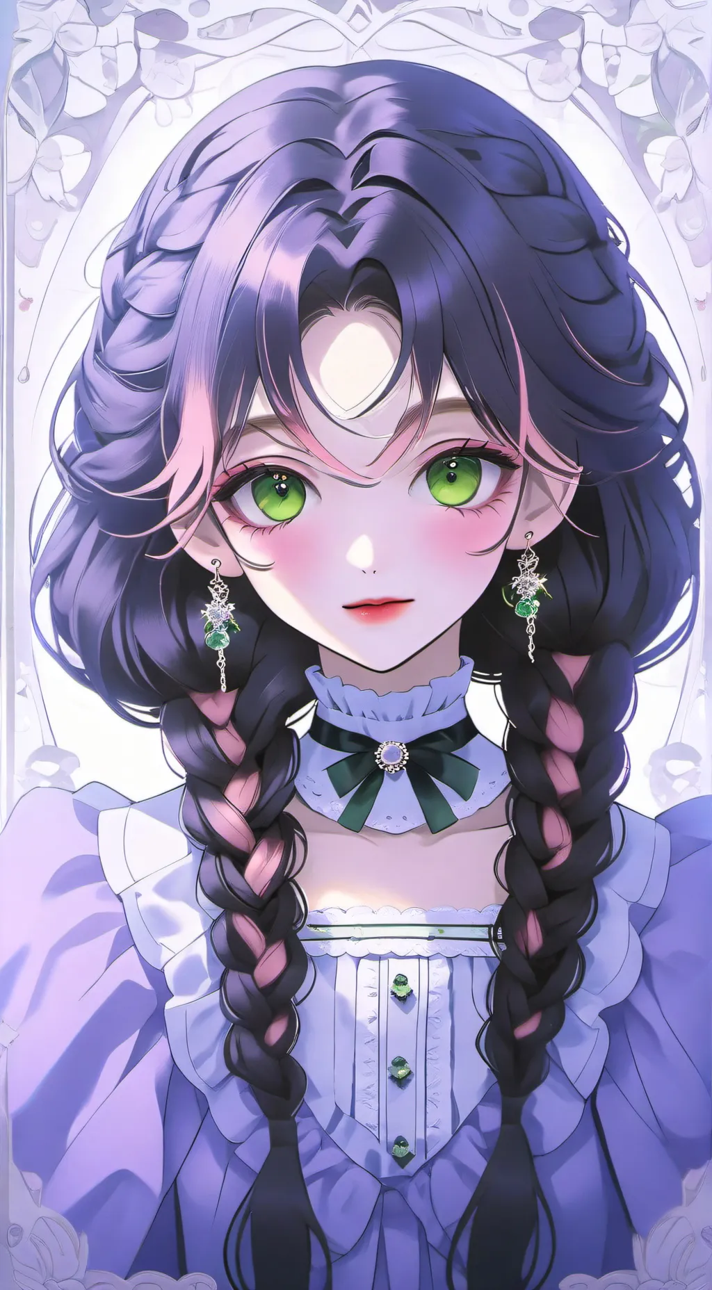 ai character: Mitsuri  background
