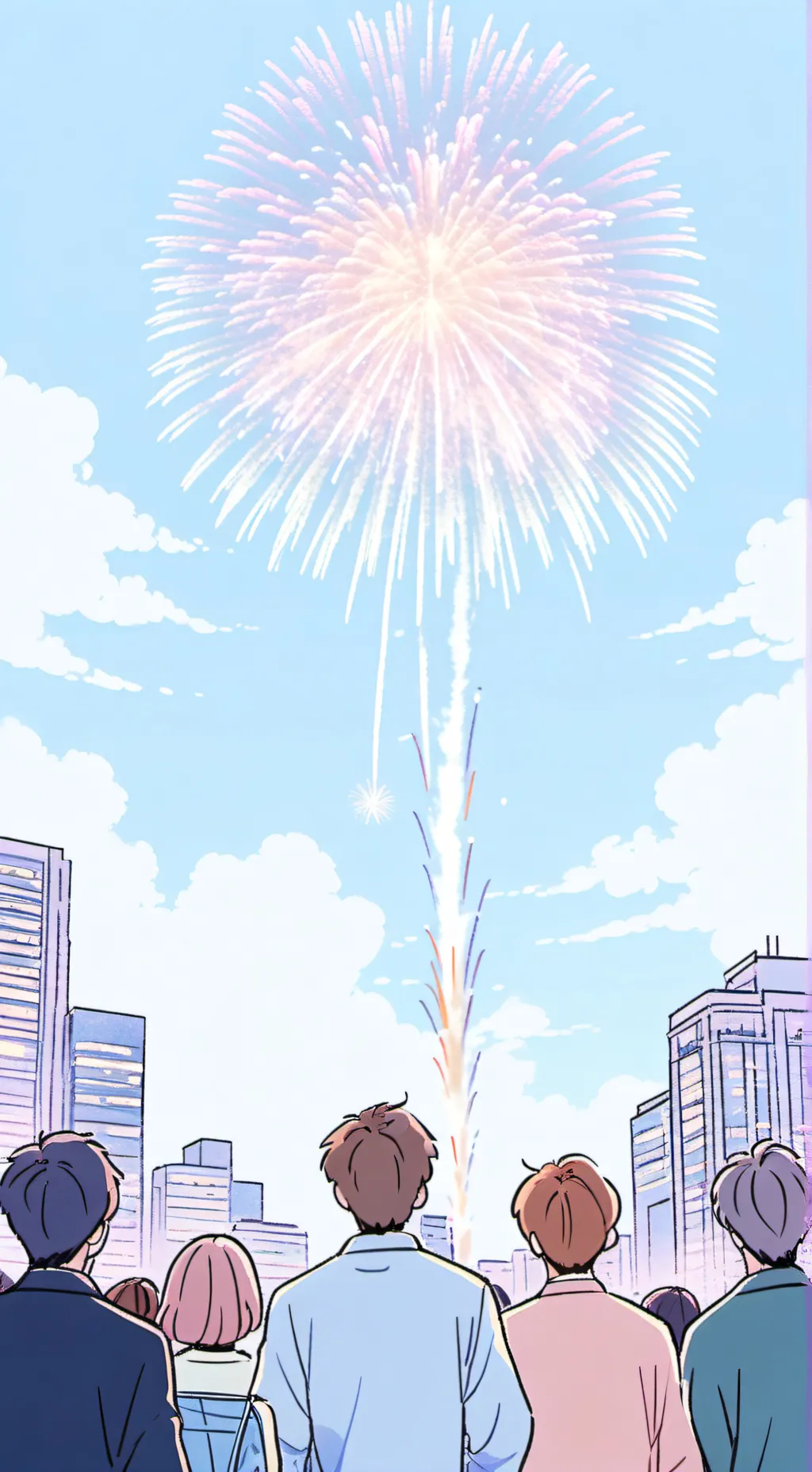 ai character: kny new years! background