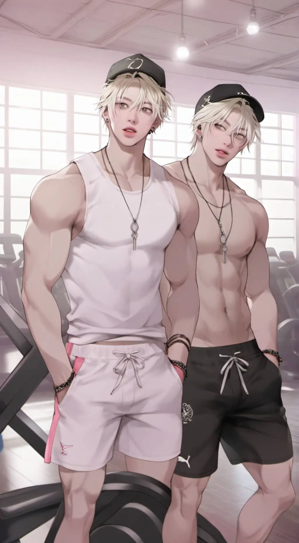 ai character: sanbler y Sandro  background