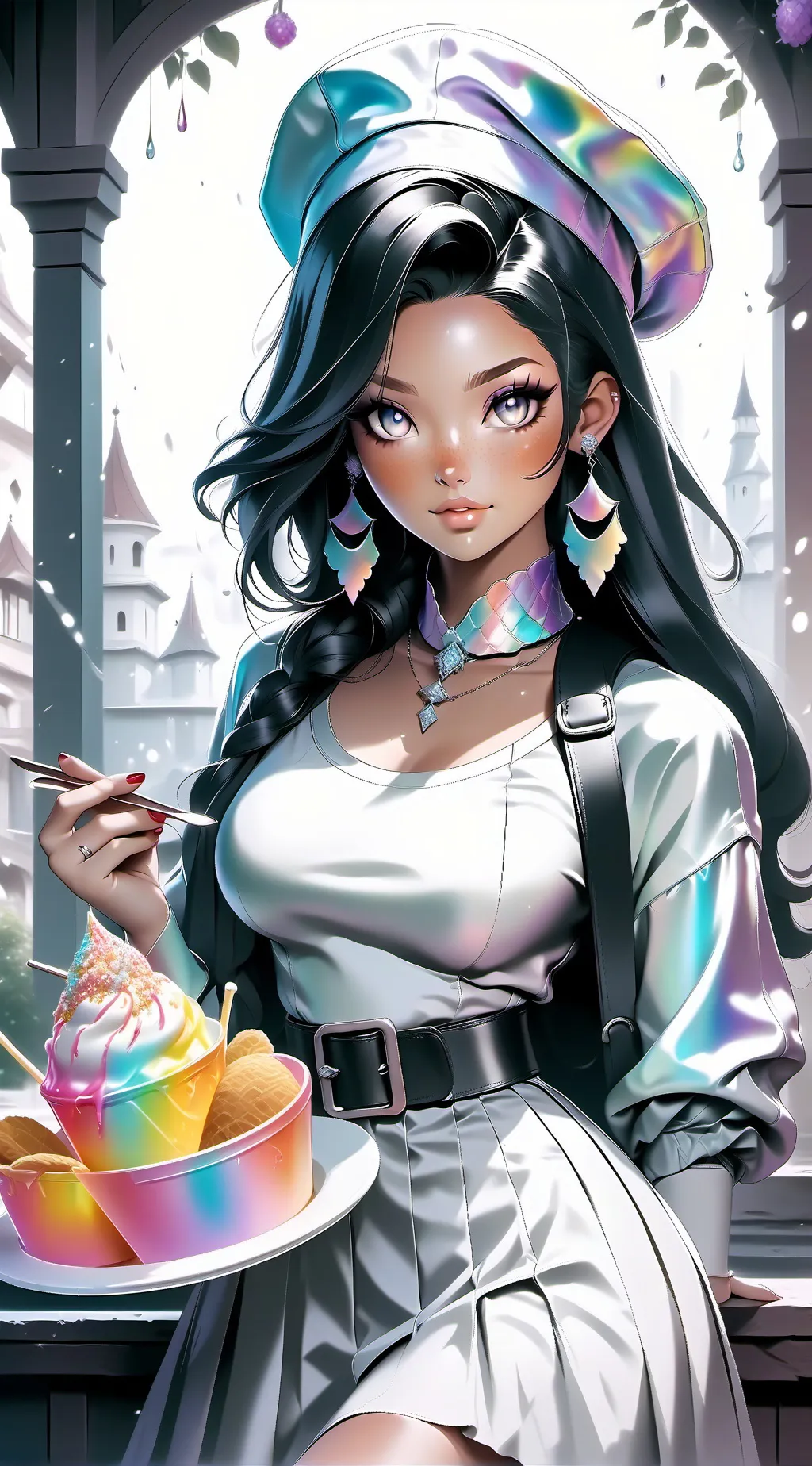 ai character: 🥀leanna🌹 background