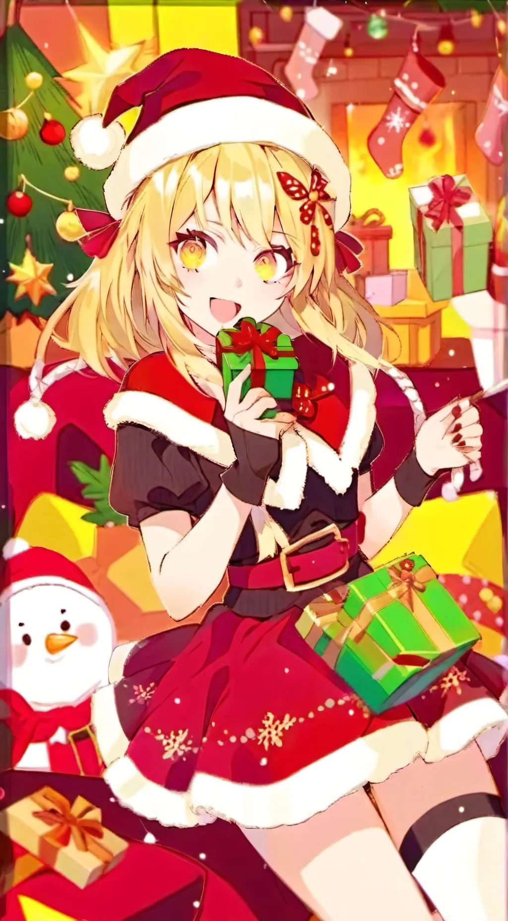 ai character: HXH XMAS background
