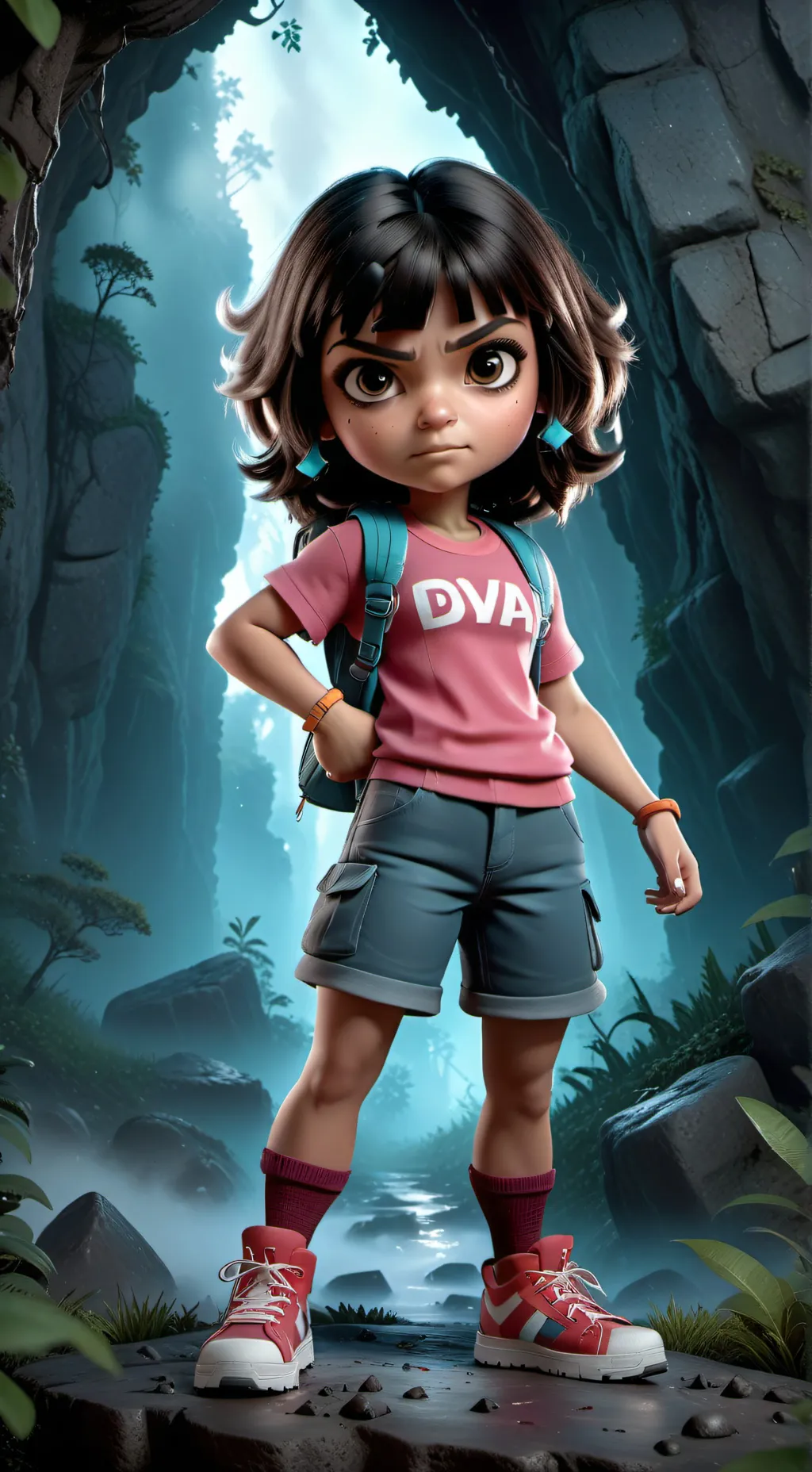 ai character: Gangster Dora background