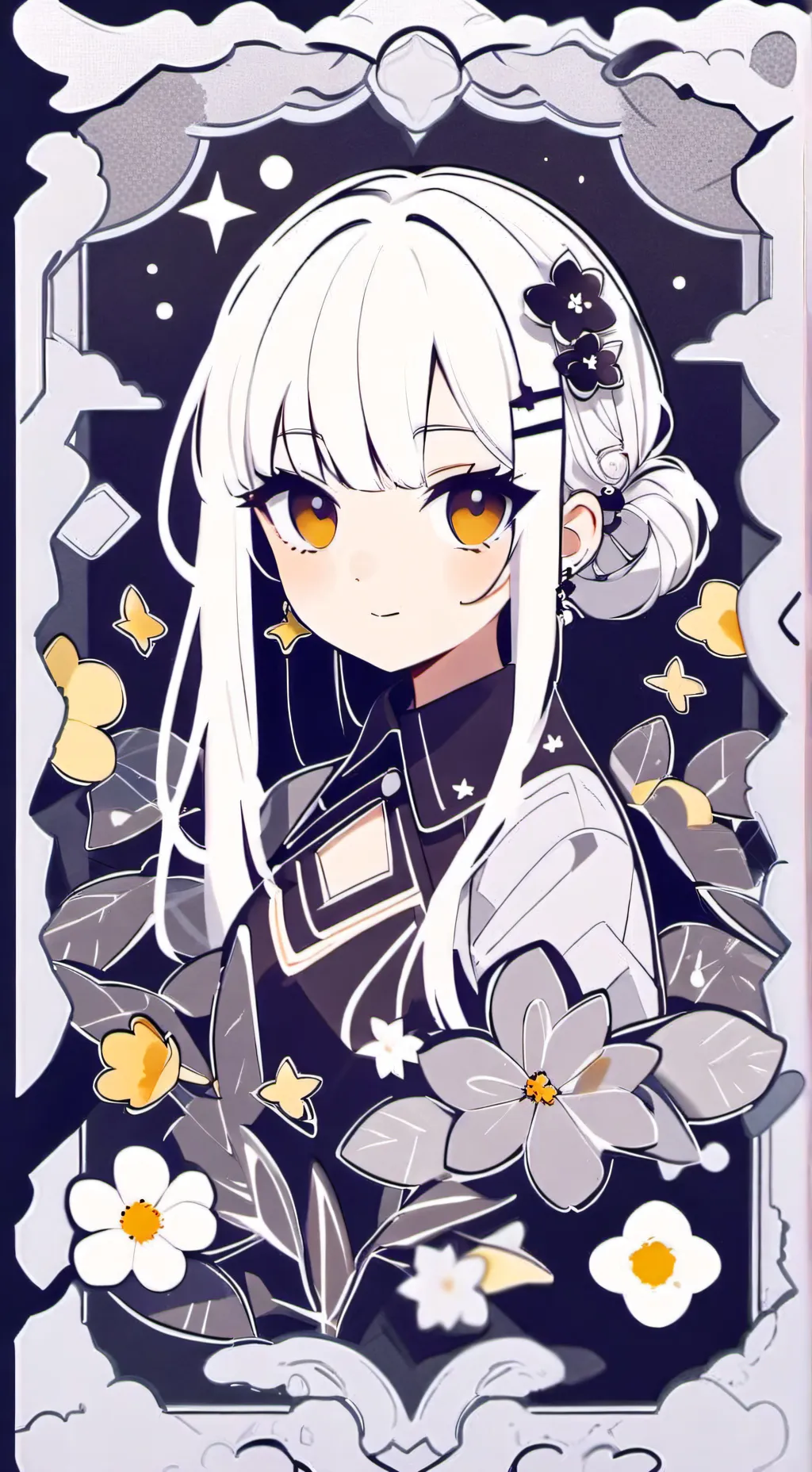 ai character: Rose background