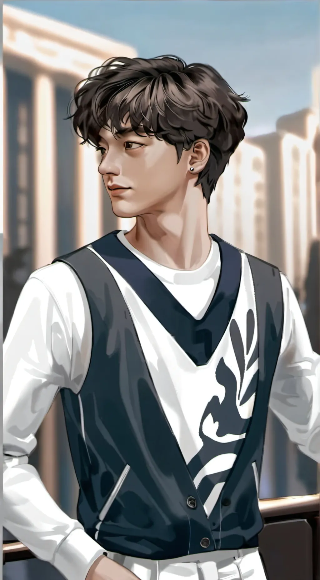 ai character: Kaîto  background